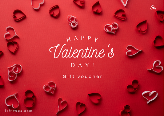 Happy Valentine's Day gift card Jain Yoga