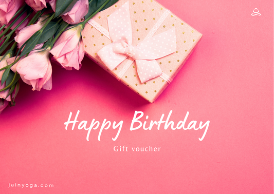 Happy Birthday gift card Jain Yoga