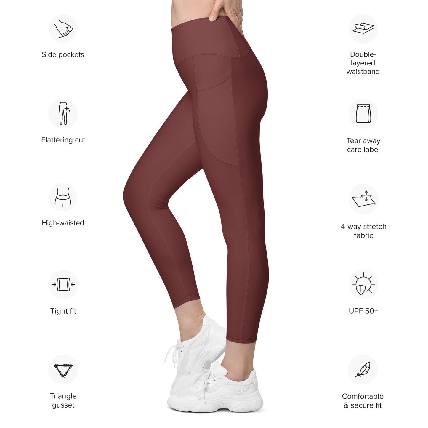 Women's High-Rise Leggings with pockets Jain Yoga
