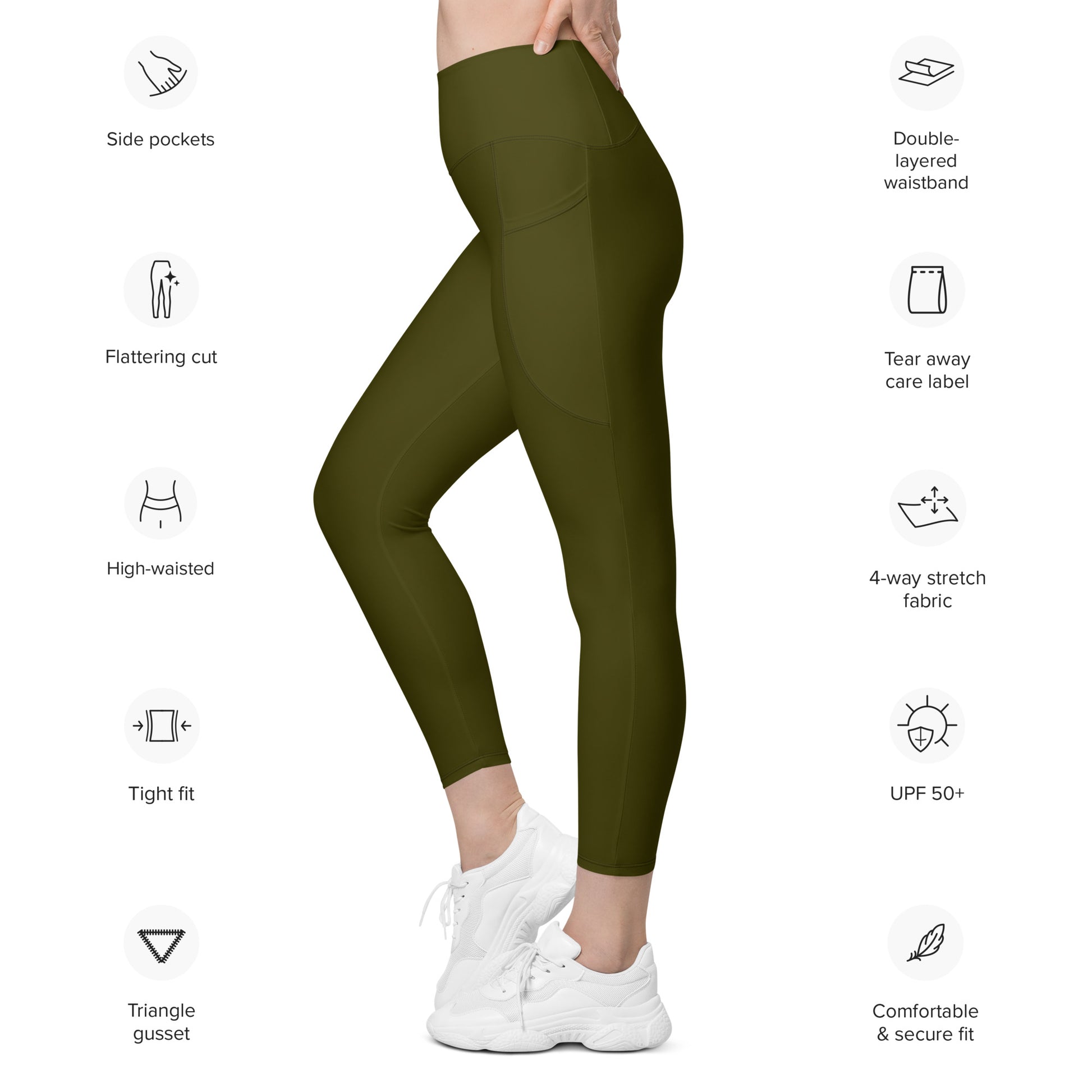 FlexiShape High Waist Leggings with pockets Jain Yoga