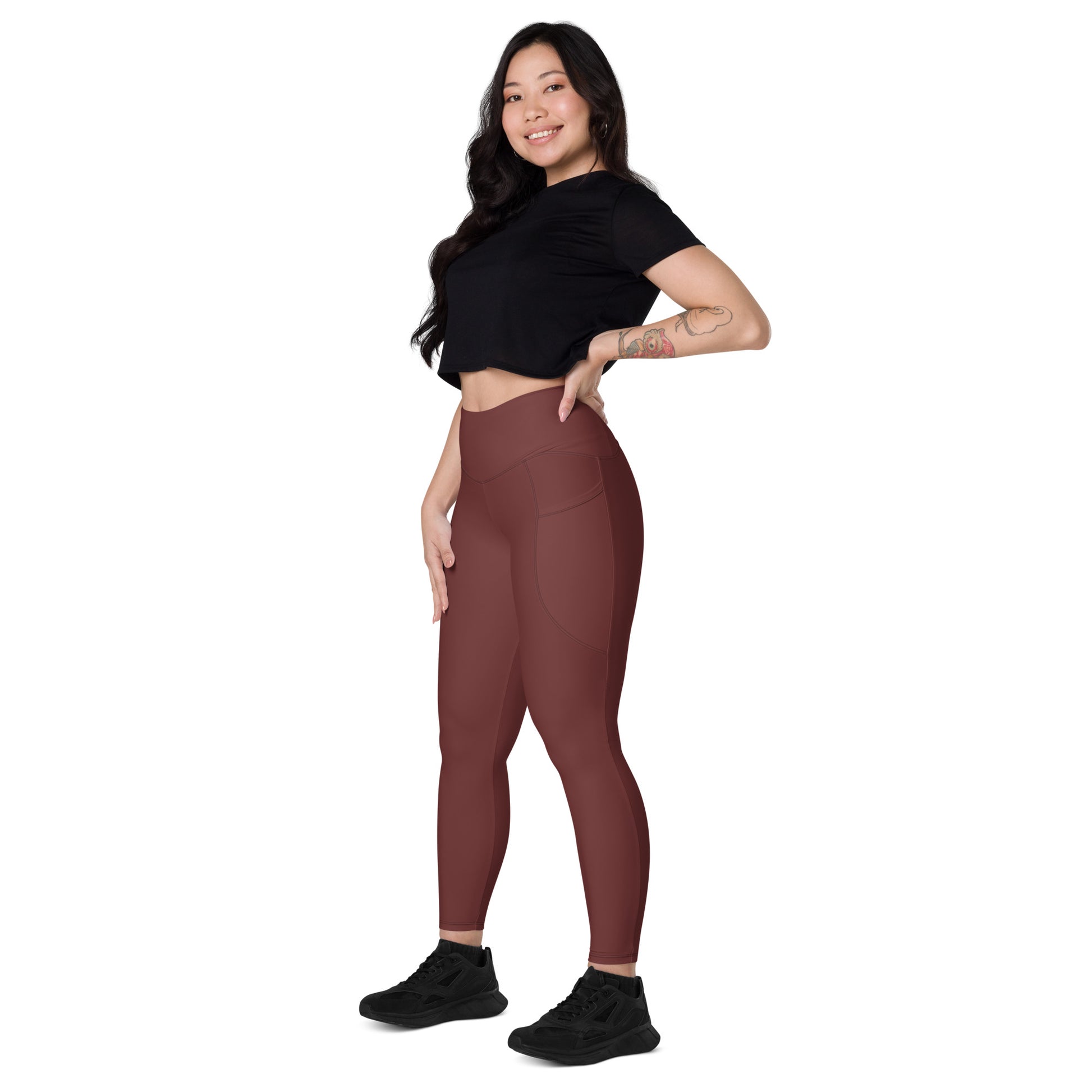 CAMBIVO High Waisted Leggings for Women, Yoga Pants with Pockets (CA)