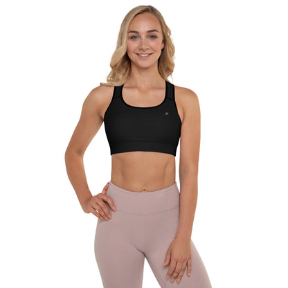 Black Padded Sports Bra