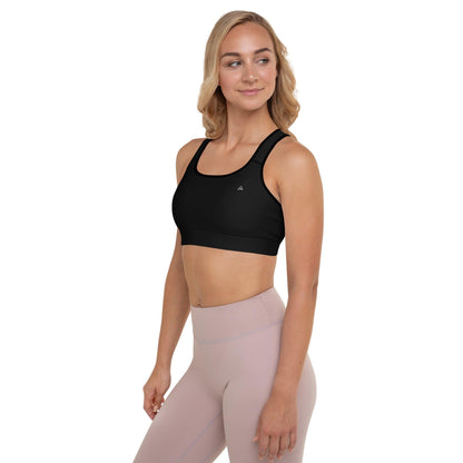 Black Padded Sports Bra