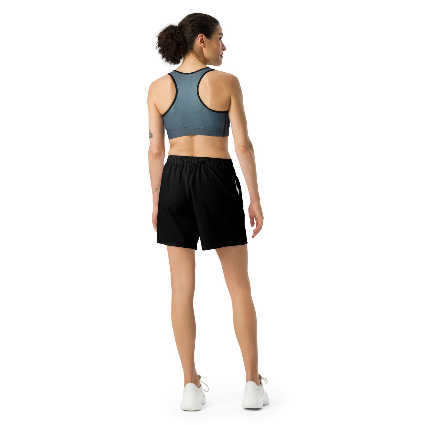 Woman's Black Athletic Long Shorts