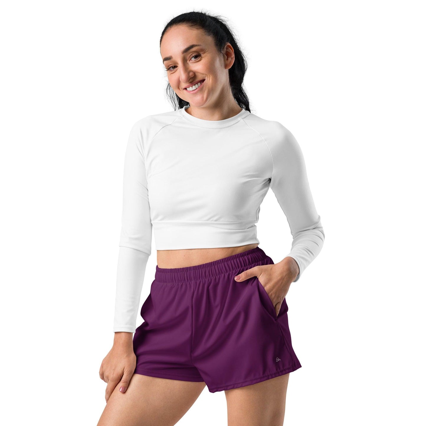 Women's Tyrian Purple Athletic Shorts