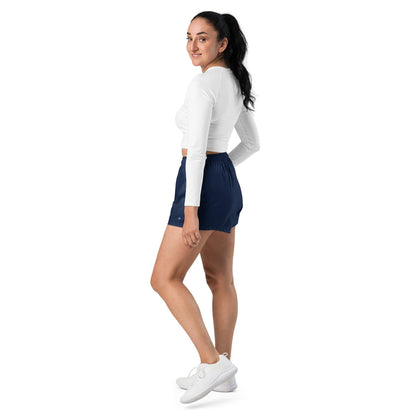 Women's Navy Blue Athletic Shorts