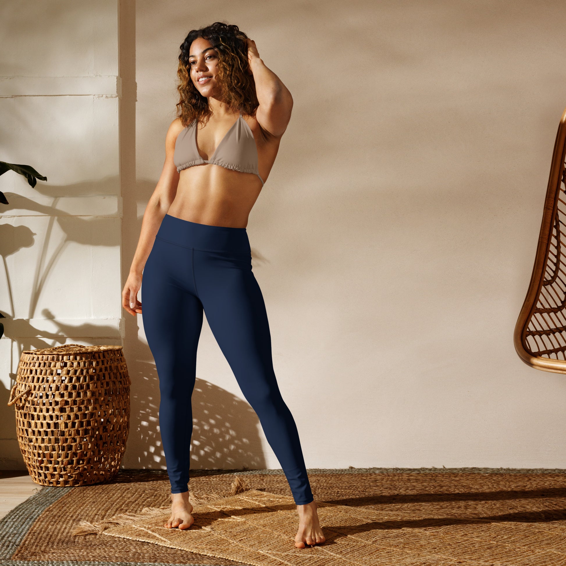 Amdohai Women Leggings Cargo Pants High Waist Multi-Pocket Yoga Fitness Gym  Athletic Sportswear Solid Bodycon Pants 