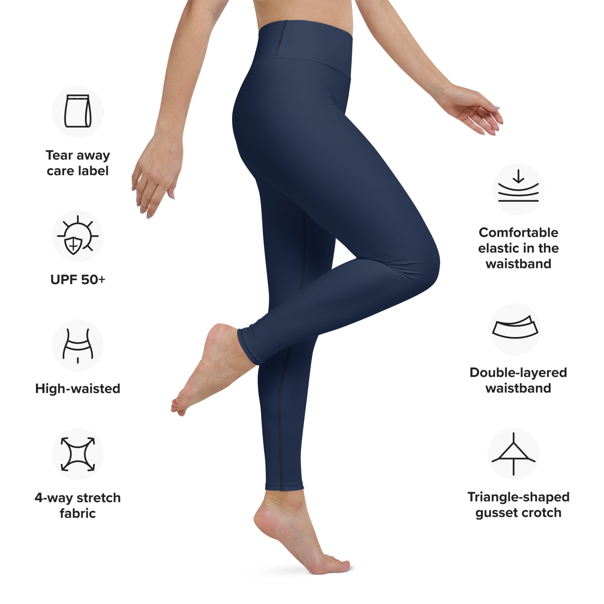 High-Waist Leggings with inside pocket – Jain Yoga Ltd.