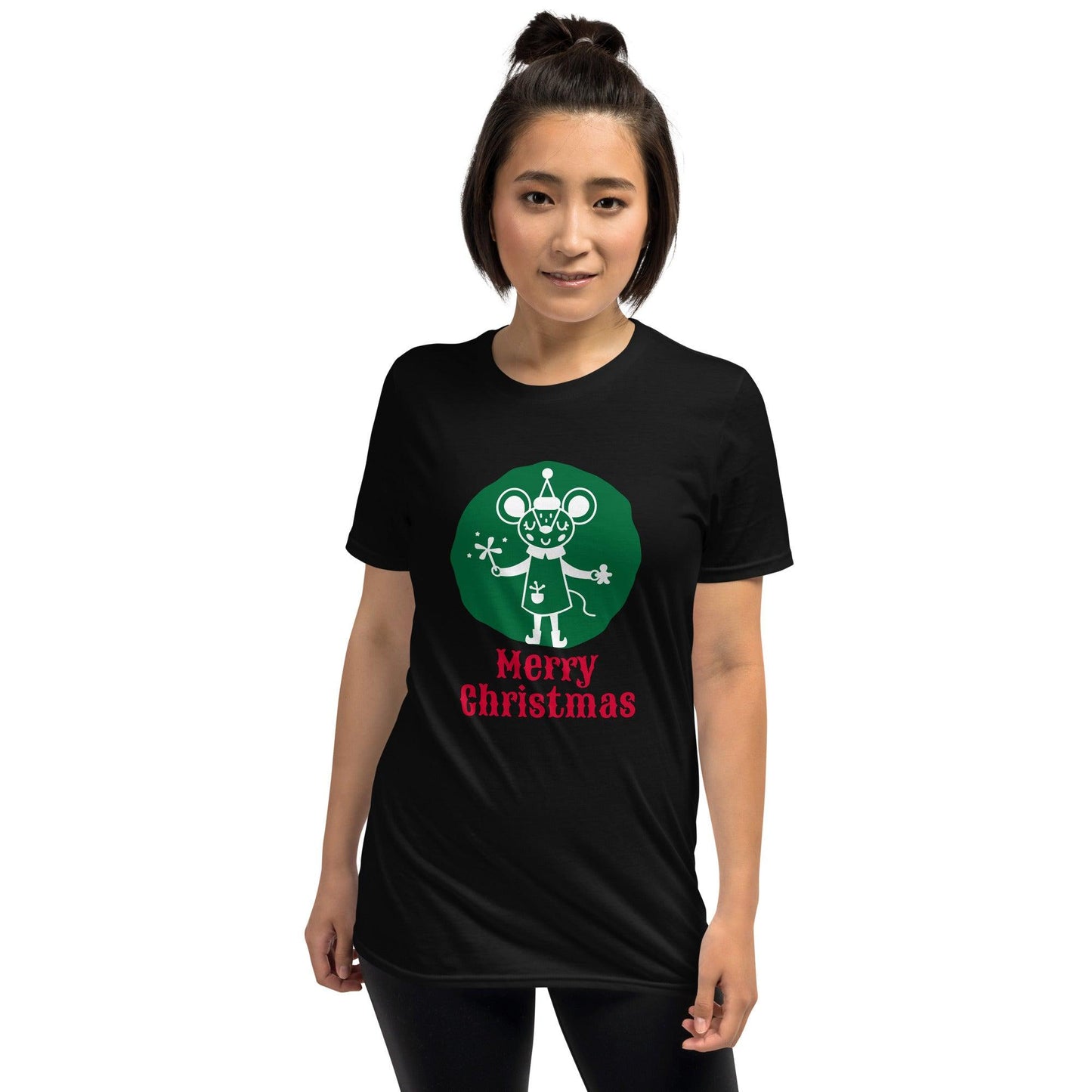 Merry Christmas Mouse T-Shirt Jain Yoga