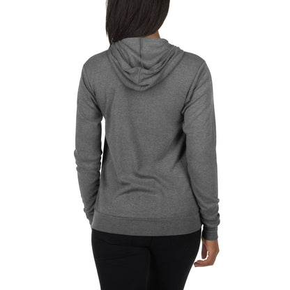 Slim fit ultra-light zip hoodie