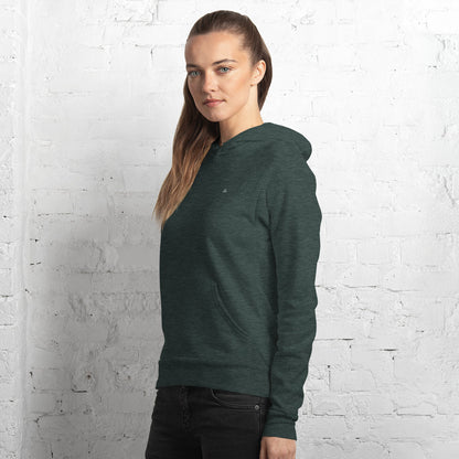 woman-wearing-heather-forest-green-premium-best-quality-pullover-hoodie