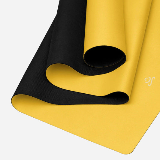 Yellow Anti-slip Natural Rubber Yoga mat