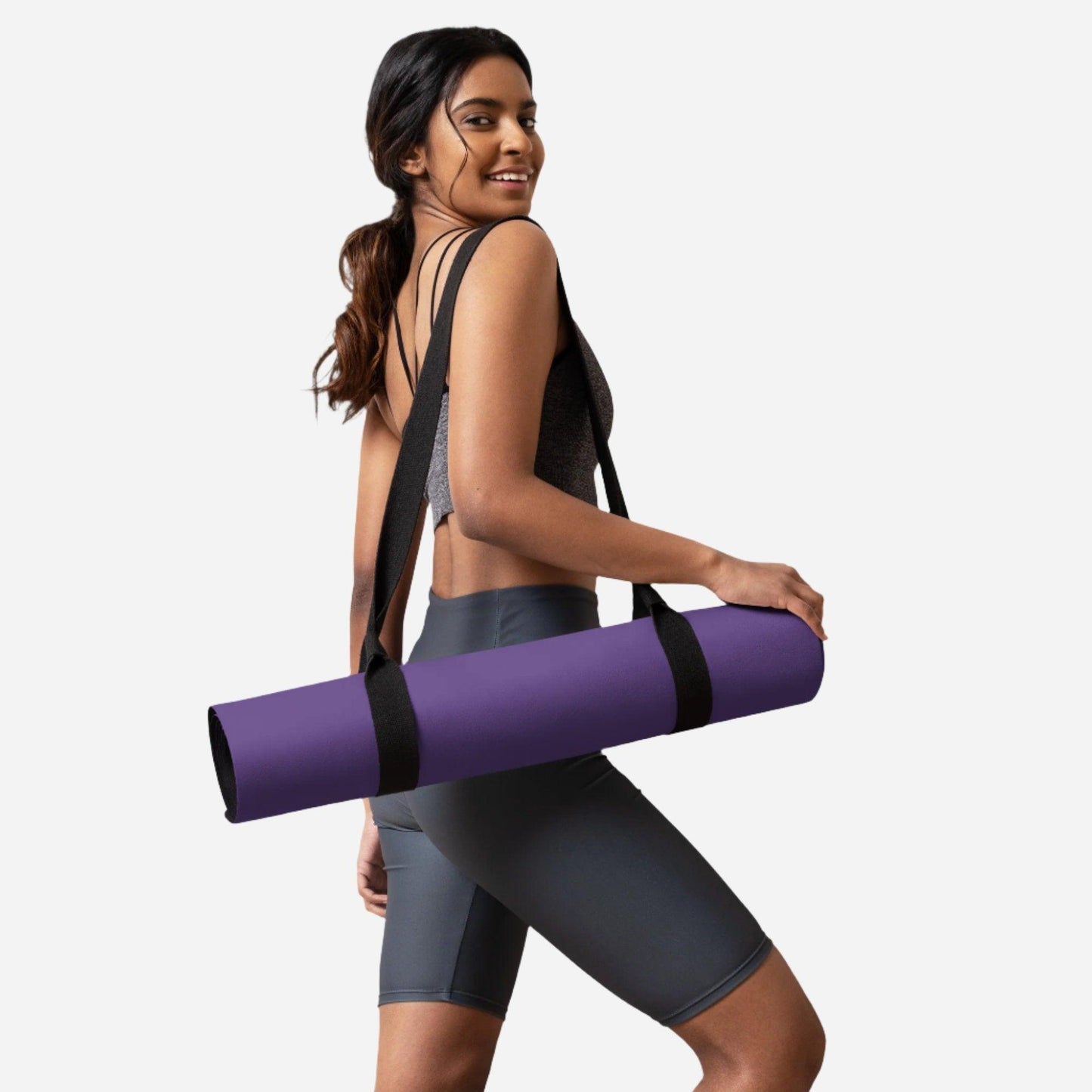 Purple Anti-slip 24″ × 68″ 3 mm thick Yoga mat