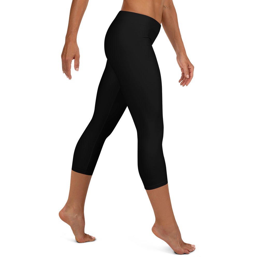  Attitude Apparel Ultra Light Black High Waisted Dressy Capri  Leggings Non See Through Compression Yoga Pants for Women, Extra Small :  Clothing, Shoes & Jewelry