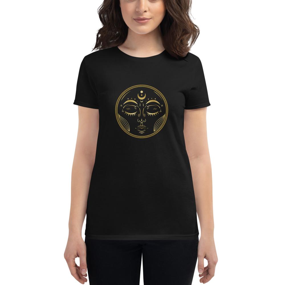 Black Sun short sleeve t-shirt by Jain Yoga sold by Jain Yoga