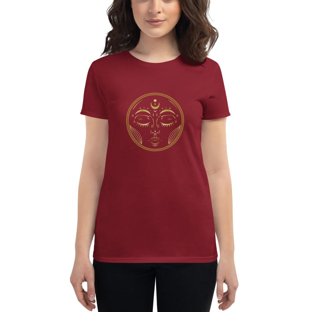 Independence Red Sun short sleeve t-shirt by Jain Yoga sold by Jain Yoga