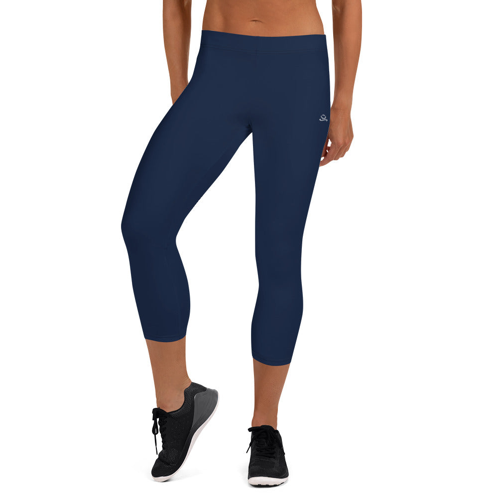 Ladies High Waisted 3/4 Performance Yoga Fitness Leggings With