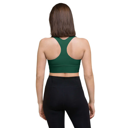  Jain British Green by Long-line Women's High Impact Sports Bra sold by Jain Yoga