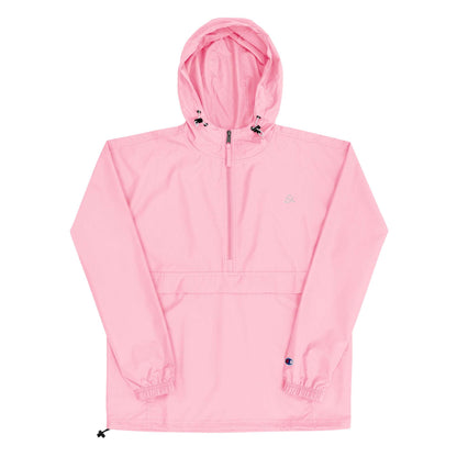 Pink Candy Embroidered Champion Packable Jacket by Jain Yoga sold by Jain Yoga