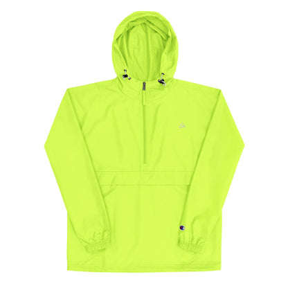 Safety Green Embroidered Champion Packable Jacket by Jain Yoga sold by Jain Yoga