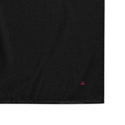 Black Flamingo Premium Turkish cotton towel by Jain Yoga sold by Jain Yoga