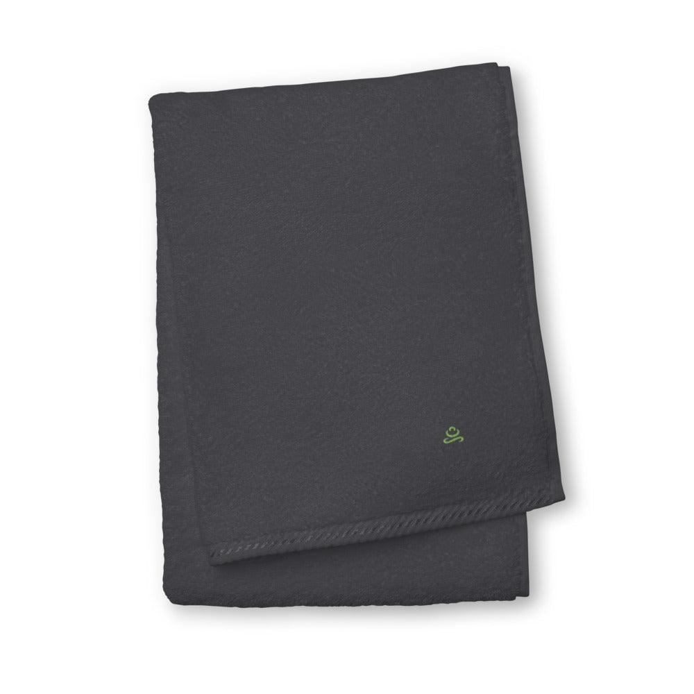 Black Kiwi Green Premium Turkish cotton towel by Jain Yoga sold by Jain Yoga