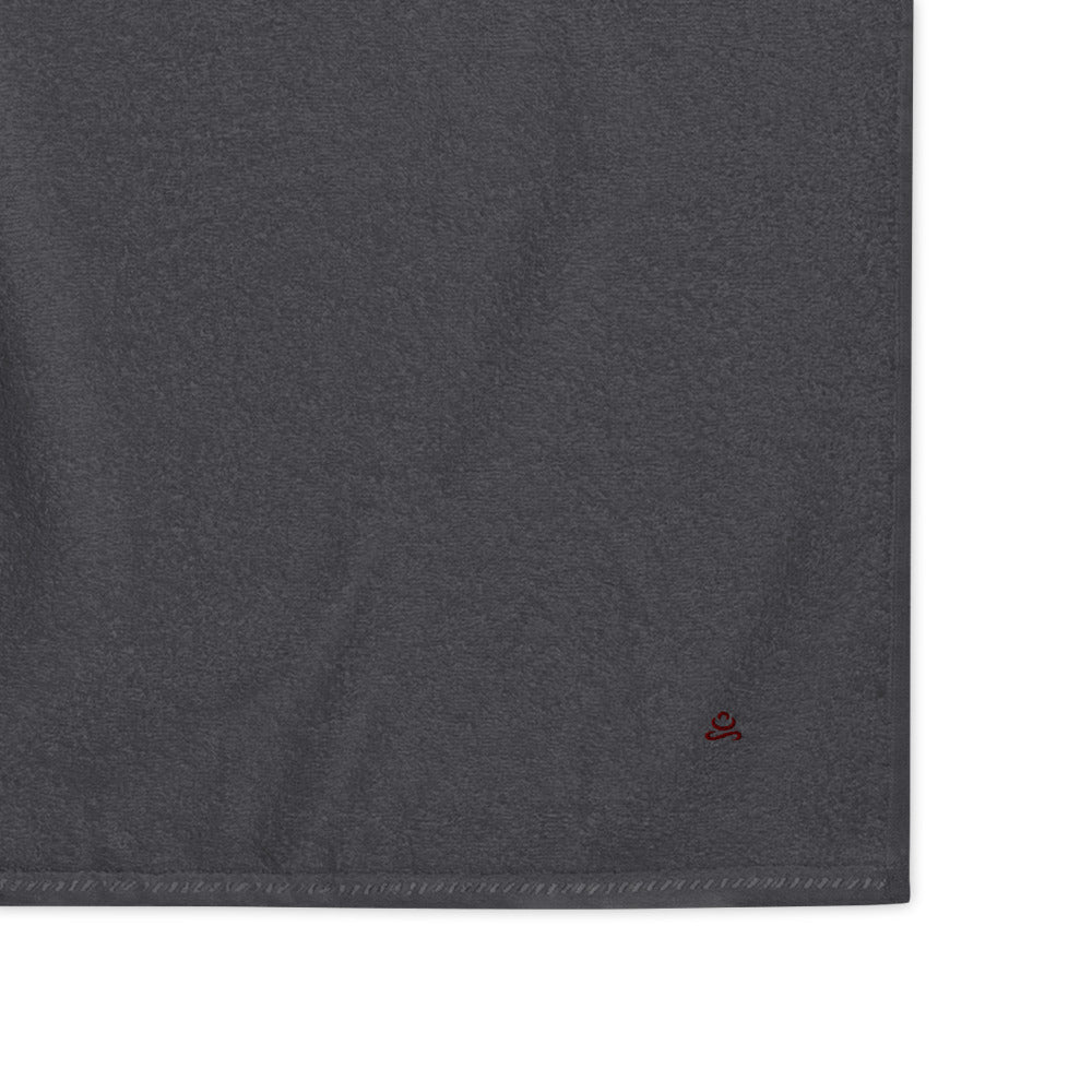 Graphite Maroon Premium Turkish cotton towel by Jain Yoga sold by Jain Yoga