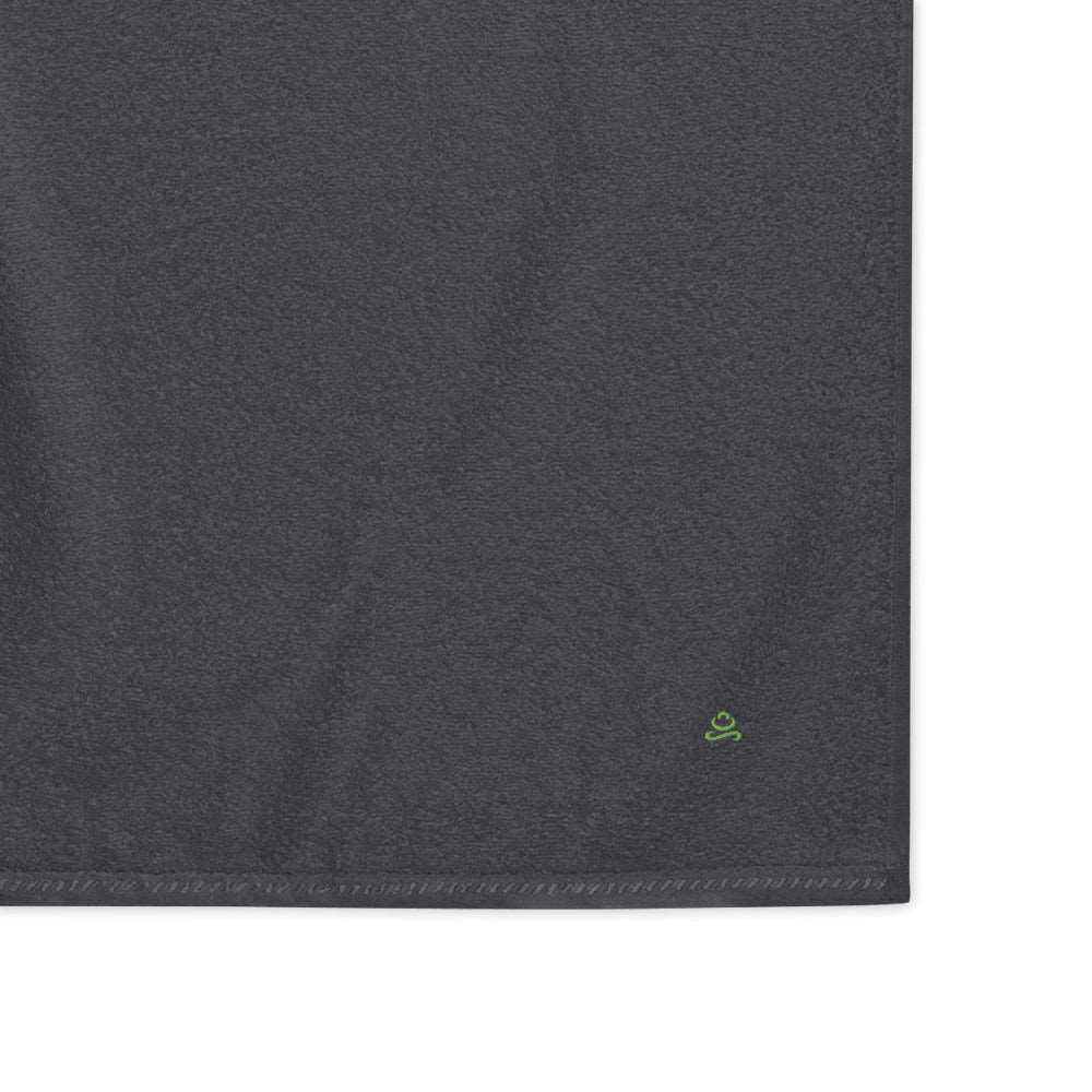 Graphite Kiwi Green Premium Turkish cotton towel by Jain Yoga sold by Jain Yoga