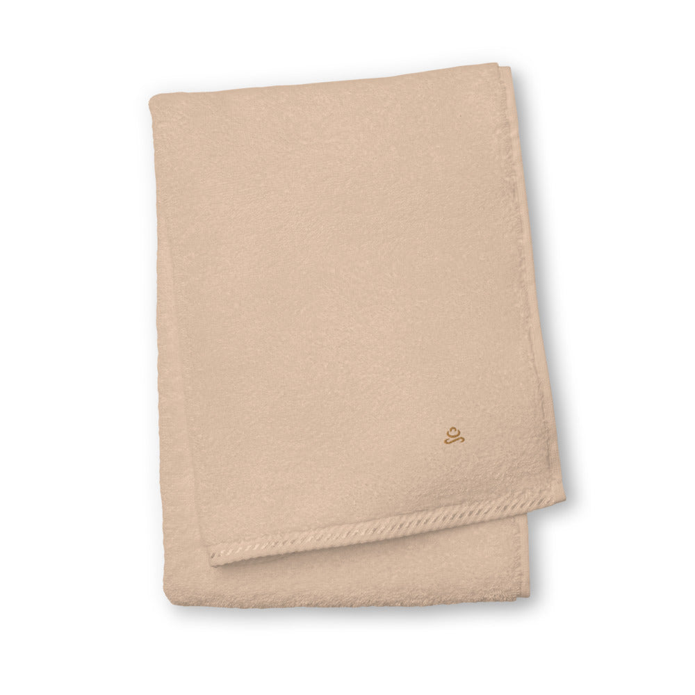 Black Old Gold Premium Turkish cotton towel by Jain Yoga sold by Jain Yoga