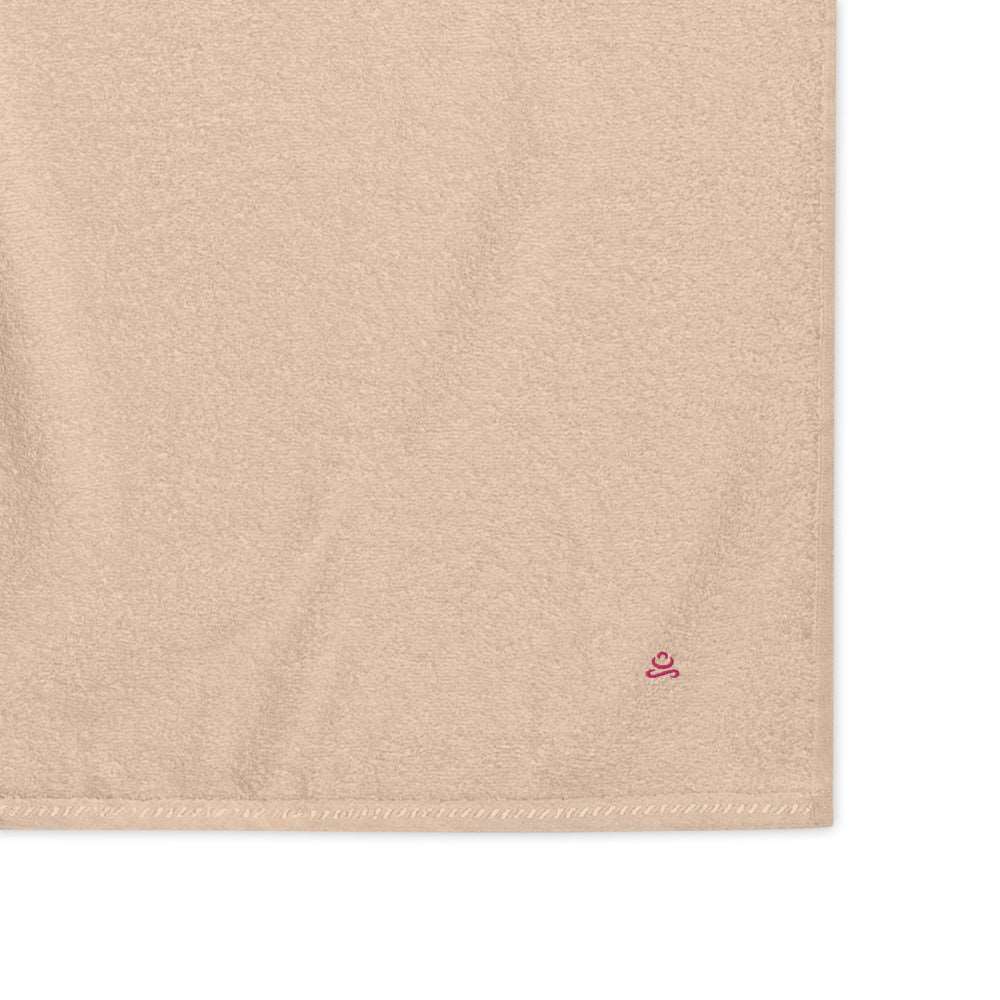 Sand Flamingo Premium Turkish cotton towel by Jain Yoga sold by Jain Yoga