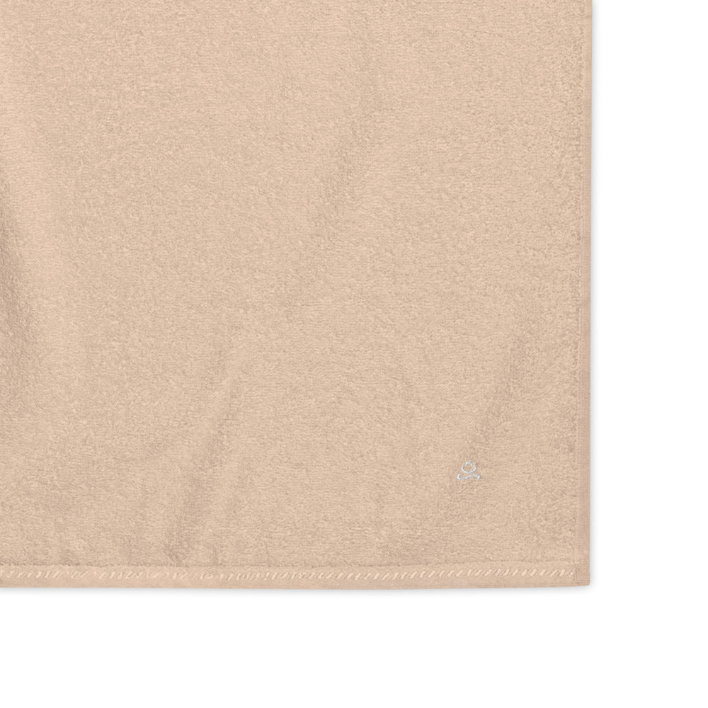 Sand White Premium Turkish cotton towel by Jain Yoga sold by Jain Yoga