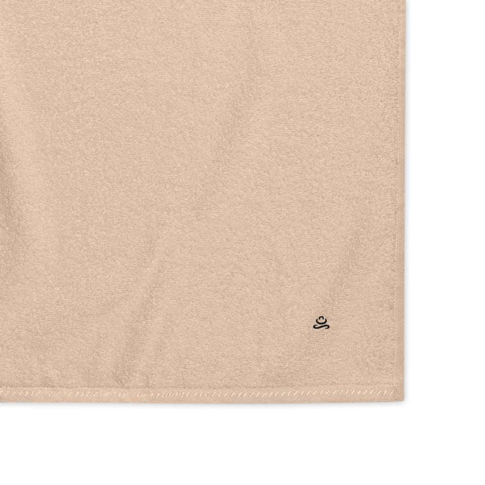 Sand Black Premium Turkish cotton towel by Jain Yoga sold by Jain Yoga