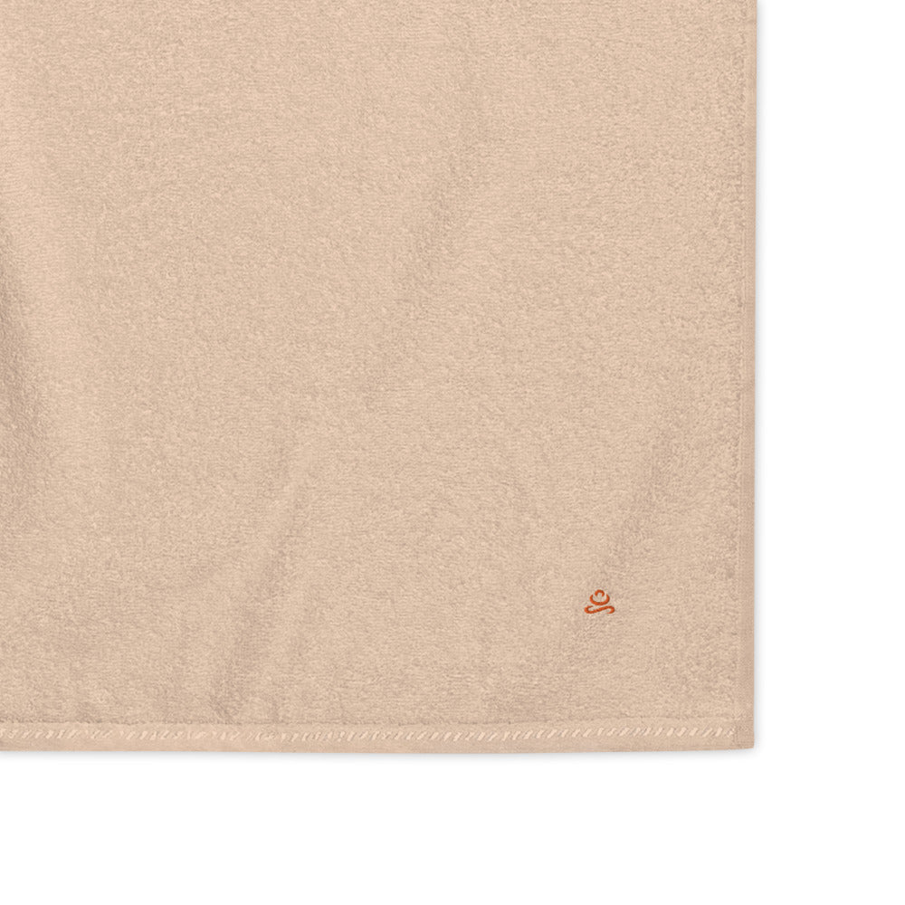 Sand Orange Premium Turkish cotton towel by Jain Yoga sold by Jain Yoga