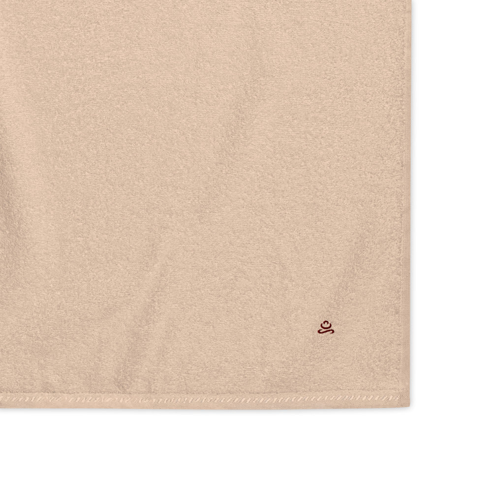 Sand Maroon Premium Turkish cotton towel by Jain Yoga sold by Jain Yoga