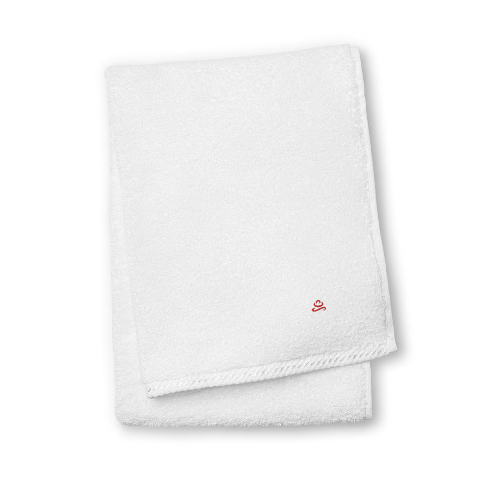 Black Red Premium Turkish cotton towel by Jain Yoga sold by Jain Yoga