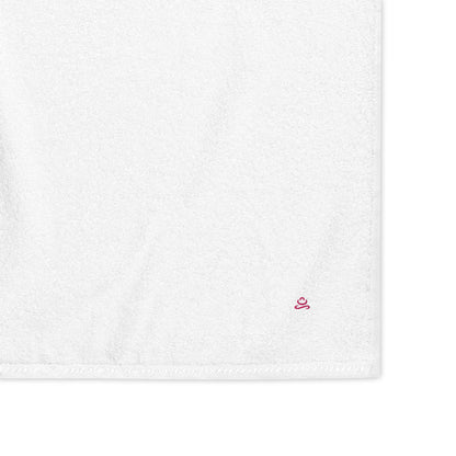 White Flamingo Premium Turkish cotton towel by Jain Yoga sold by Jain Yoga