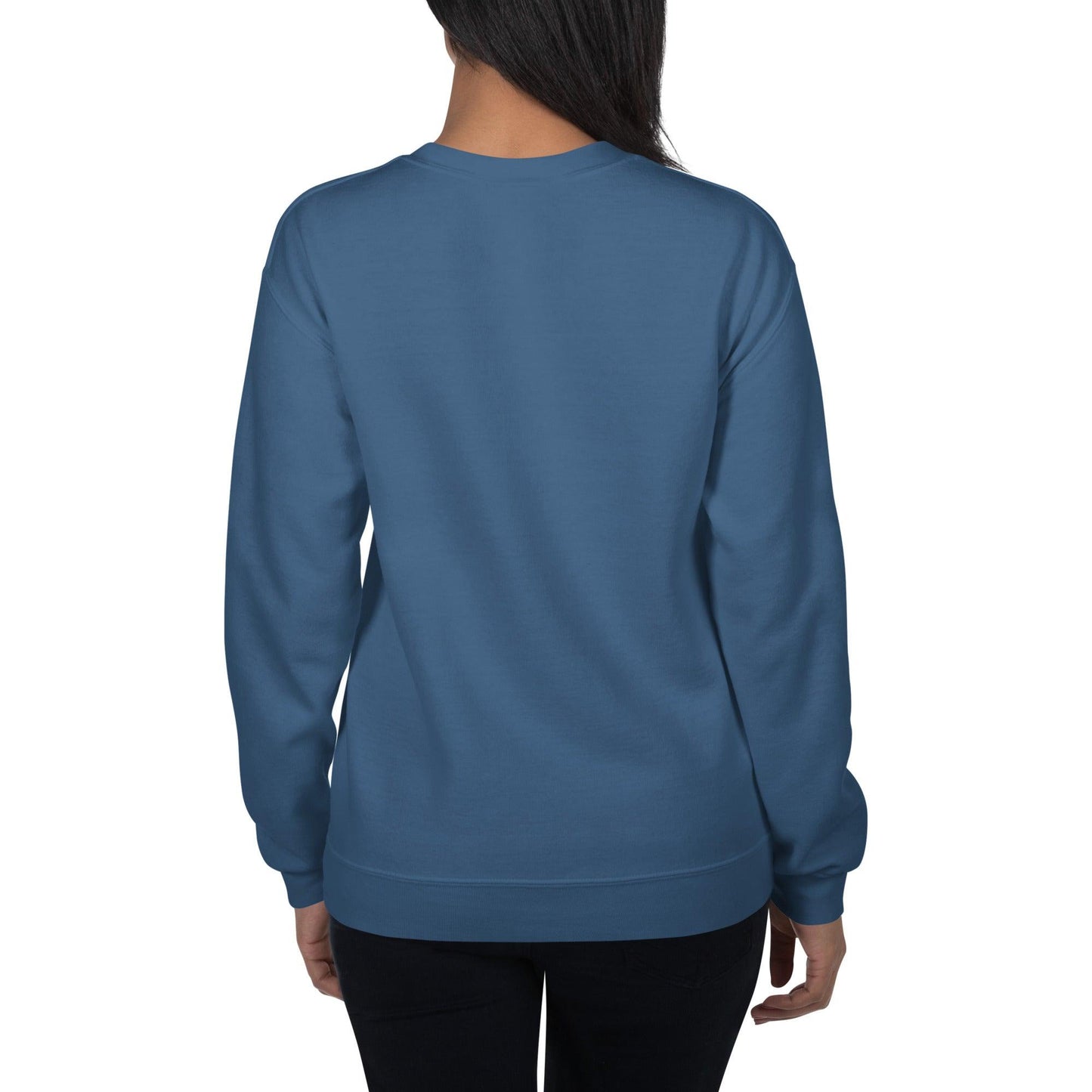 Dark Heather Women's Cotton Sweatshirt by Women's Cotton Sweatshirt sold by Jain Yoga