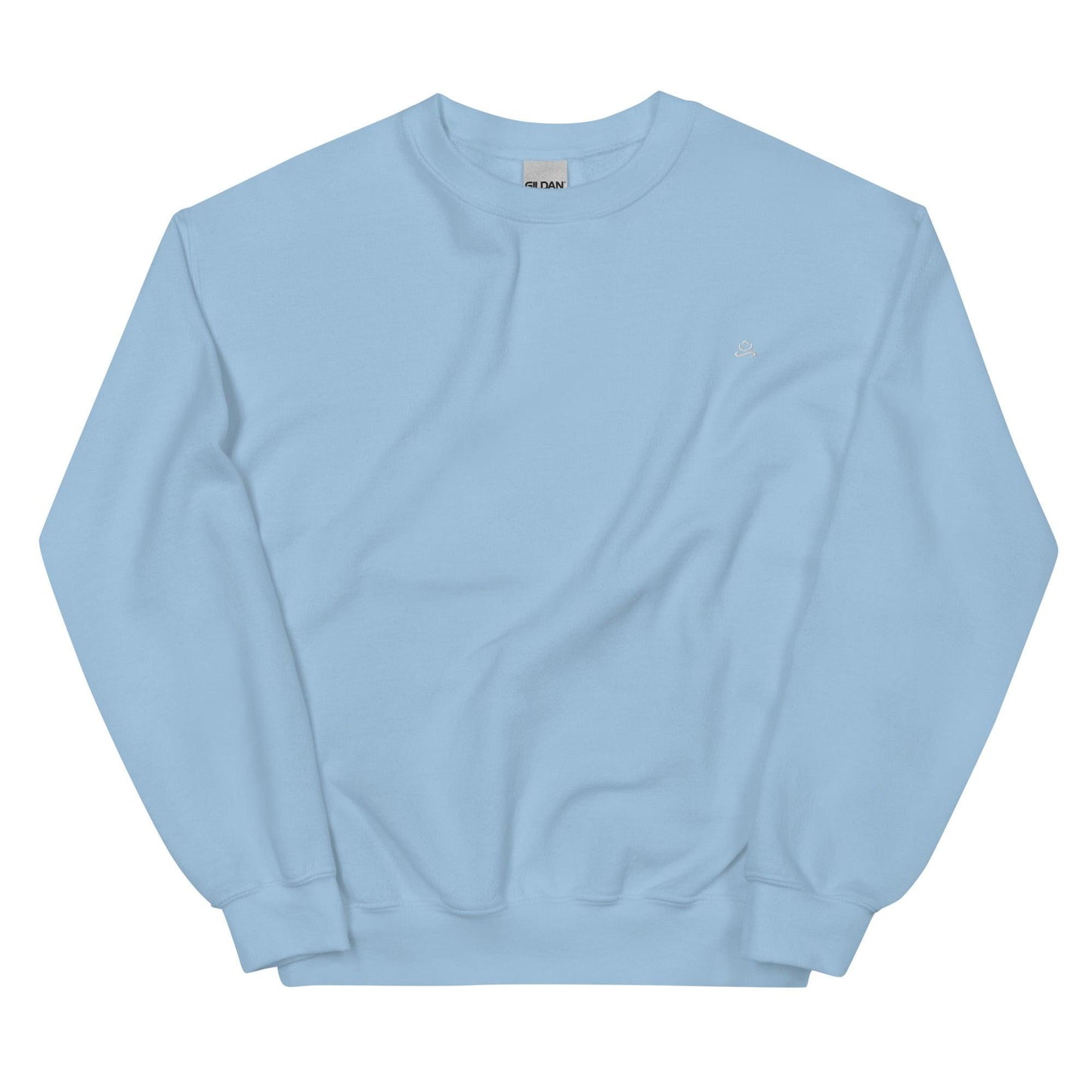 Light Blue Women's Cotton Sweatshirt by Women's Cotton Sweatshirt sold by Jain Yoga