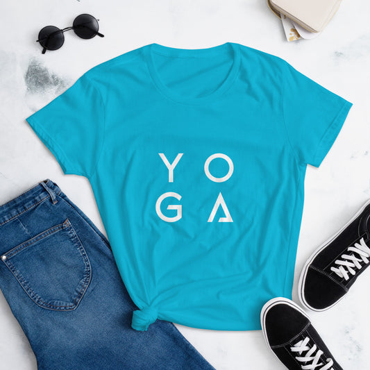 European and American Style New Design Summer Yoga Wear Sports Top Split  Print Short Sleeve Women's T-Shirt/T-Shirts/Tshirt/Tshirts/Clothing/Garment/ Apparel - China T-Shirt and T Shirt price