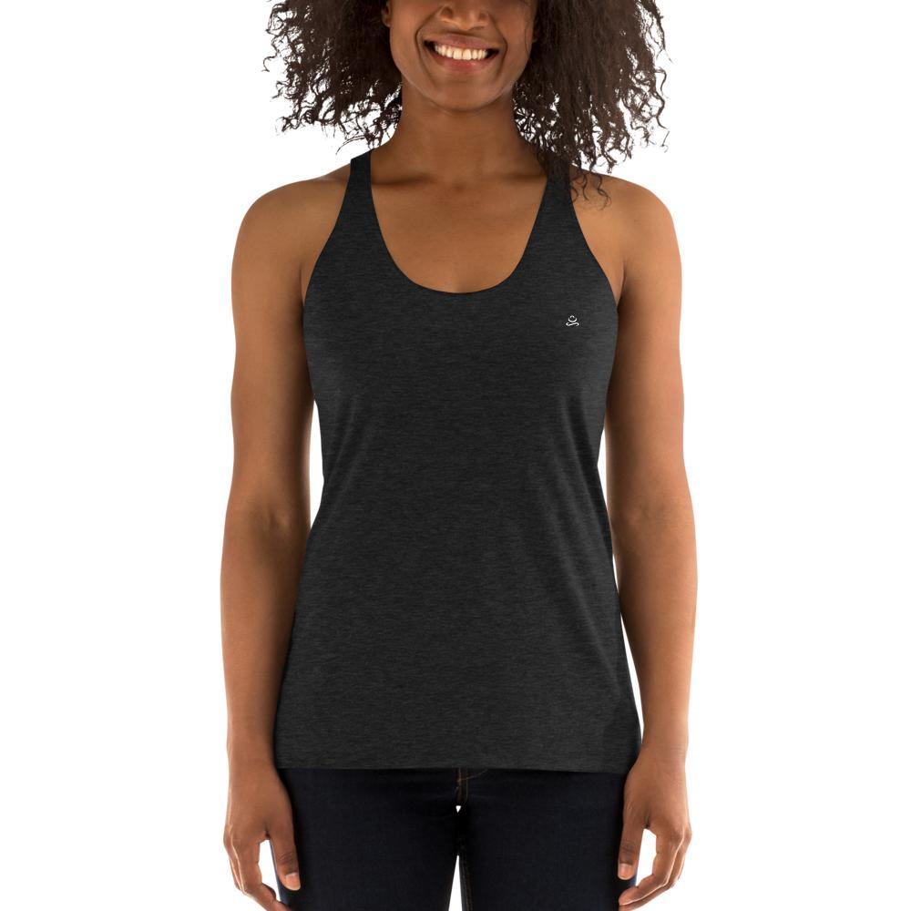 Charcoal-Black Triblend Women's Racerback Tank by Jain Yoga sold by Jain Yoga